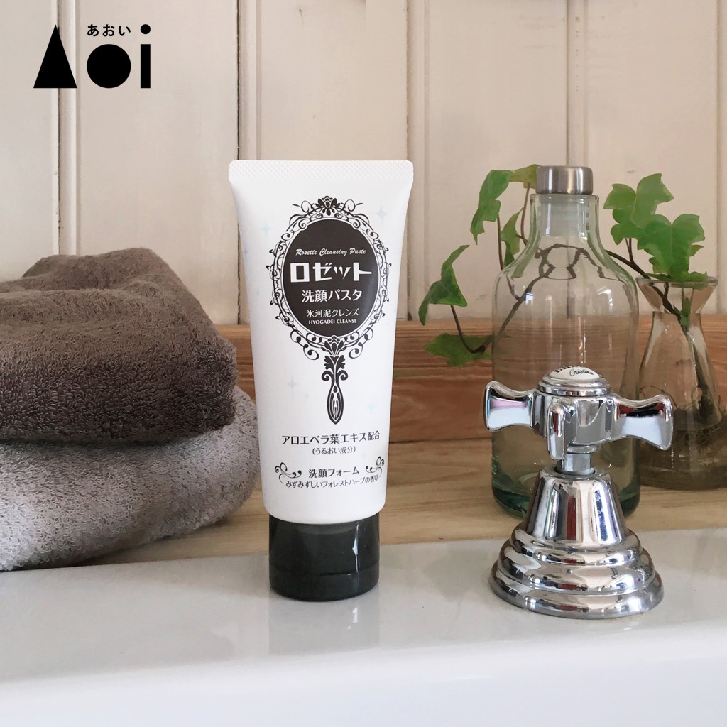 Combo Tẩy Tế Bào Chết Dành Cho Da Khô Rosette Gommage Moist 120g Và Sữa Rửa Mặt Dưỡng Ẩm Rosette 120g