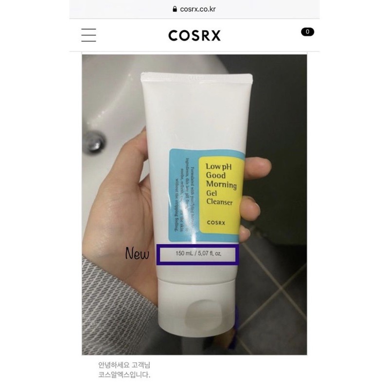 Sữa Rửa Mặt Dạng Gel Chiết Từ Dầu Cây Trà Cosrx Low PH Good Morning Gel Cleanser 150ml