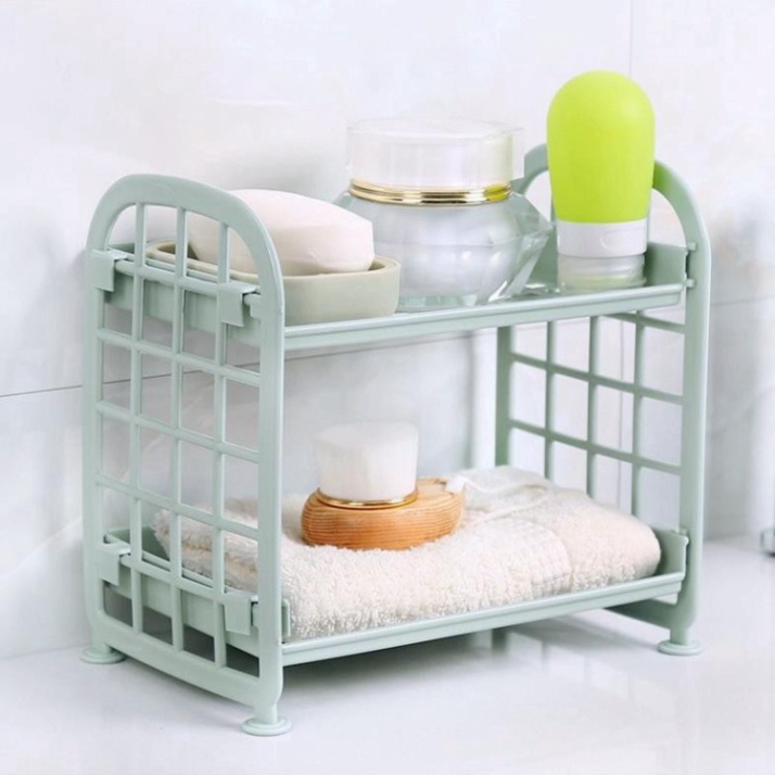 Kệ Nhựa Mini 2 Tầng Đựng Mỹ Phẩm Để Bàn Đa Năng Lắp Ghép Để Bàn Siêu Tiện Dụng Cam Kết Chất Lượng Cam Kết Chất Lượng