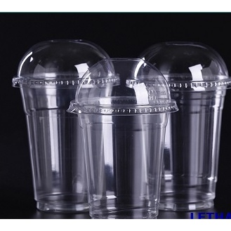Cốc đựng trà sữa 360ml (10 cốc nắp cầu)