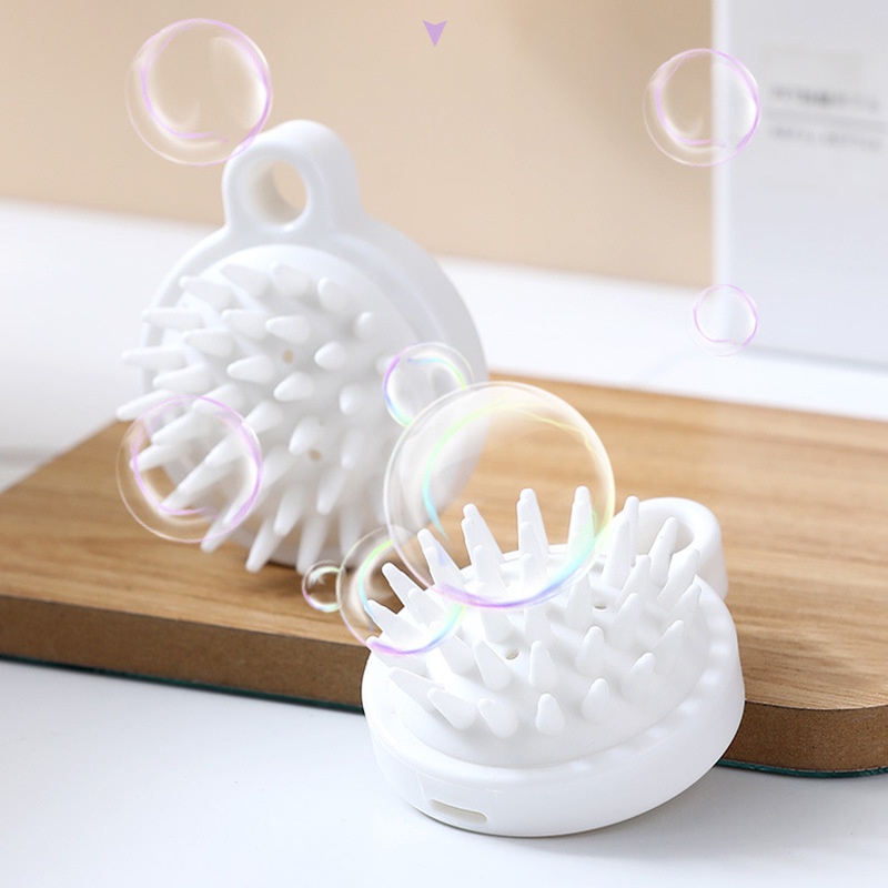 Bàn Chải Silicone Mát Xa Da Đầu Tiện Dụng