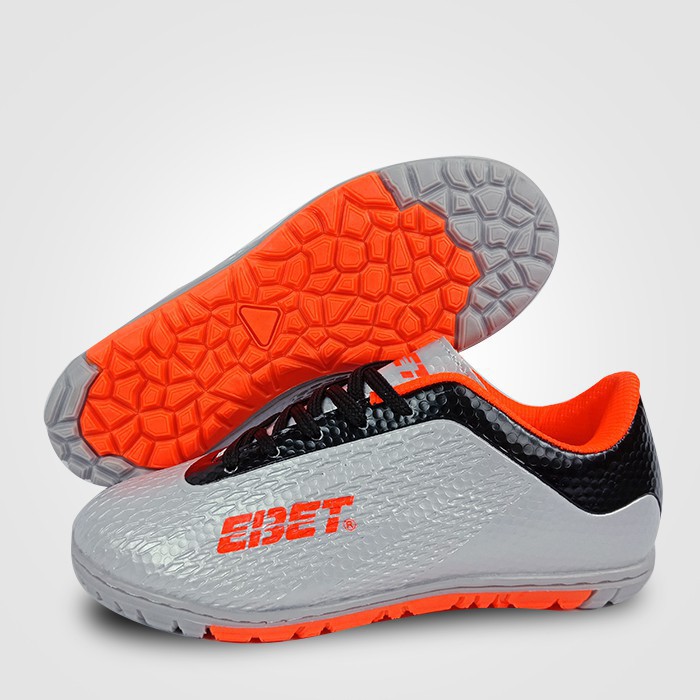 (Chính hãng) Giày bóng đá sân cỏ nhân tạo EBETE Eb6302 ( ghi)