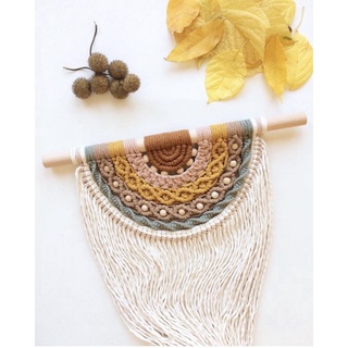 Mành treo tường trang trí cầu vòng macrame decor
