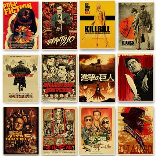 Poster Phim Quentin Tarantino Kill Bill / Django Unchained / Reservoir Dán Tường Trang Trí