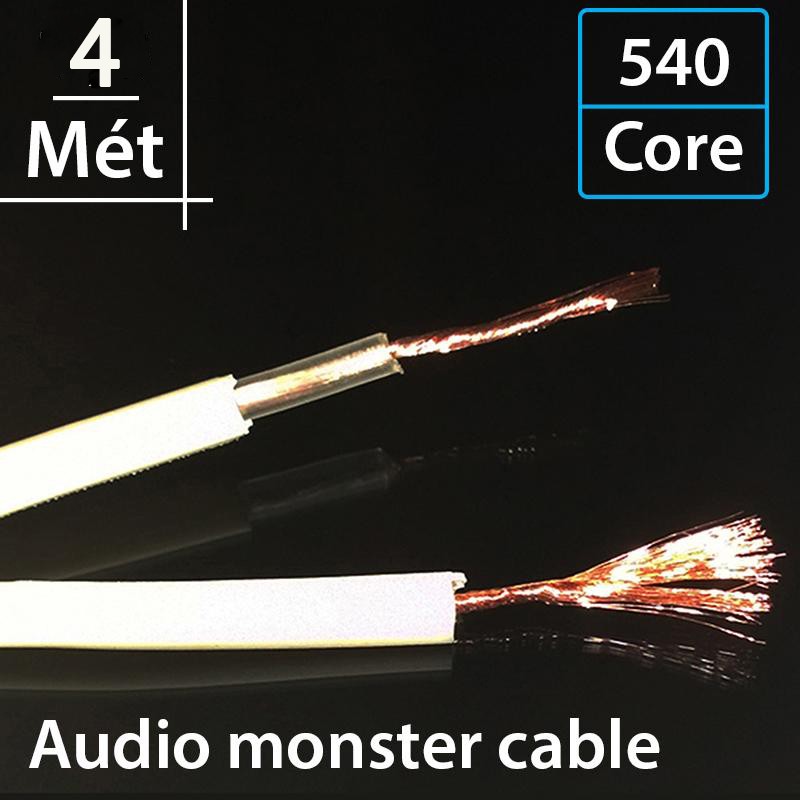 Dây loa Monster XP NW. compact precision stranded high resolution speaker cable (patent No-4.734.544) 540 sợi -4 Mét