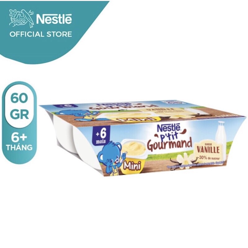 [Bán chạy hàng đầu] Váng sữa Nestle Pháp (6 lốc x 60gr) cho bé ăn dặm bổ sung canxi và kích thích vị giác