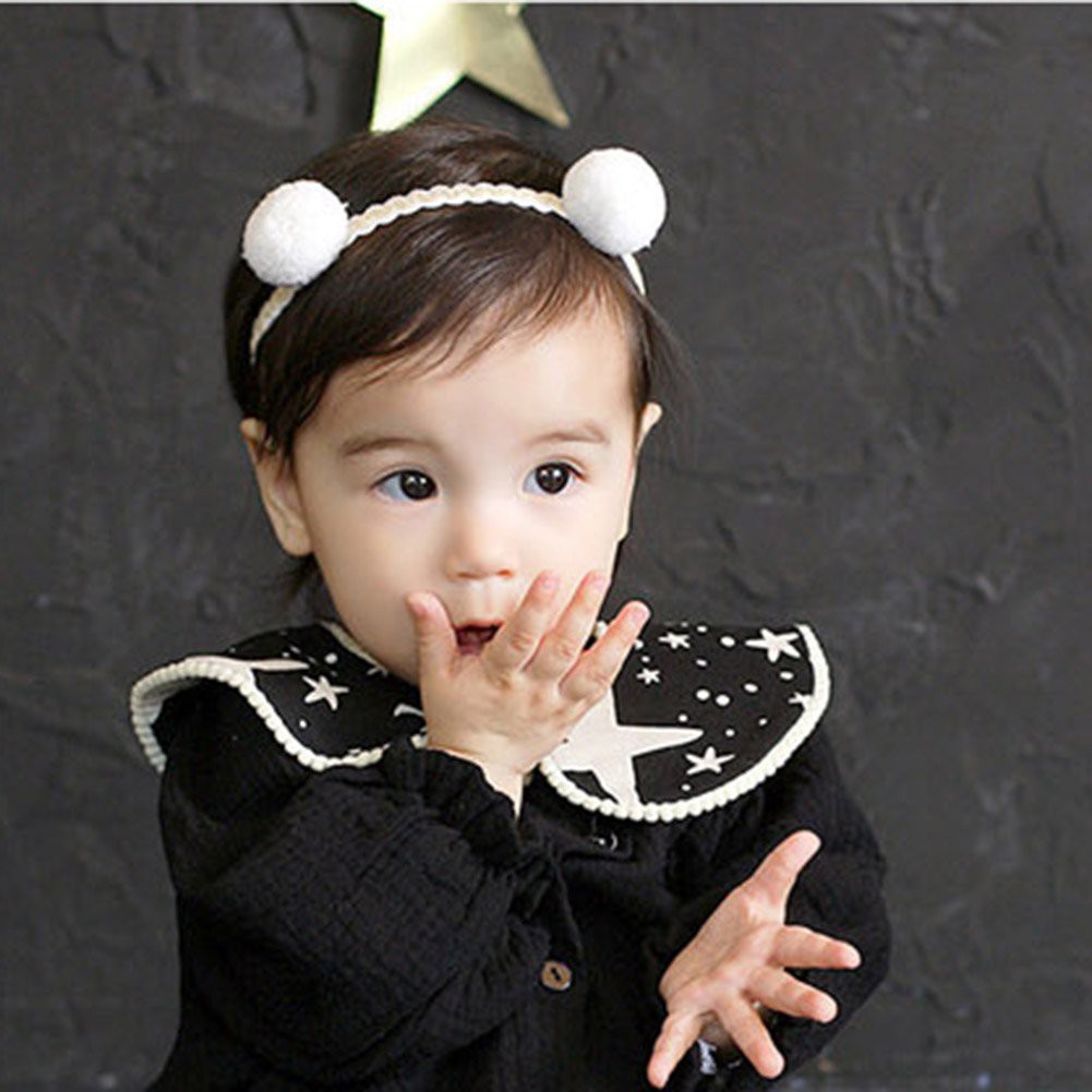 Băng đô đính bông vải dễ thương cho bé gái