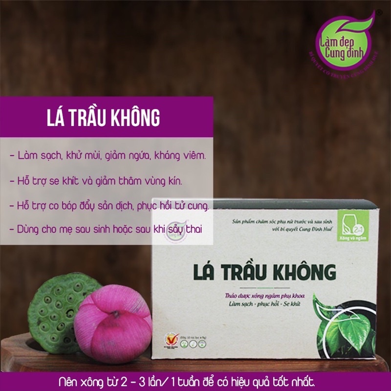 Lá trầu không xông vùng kín