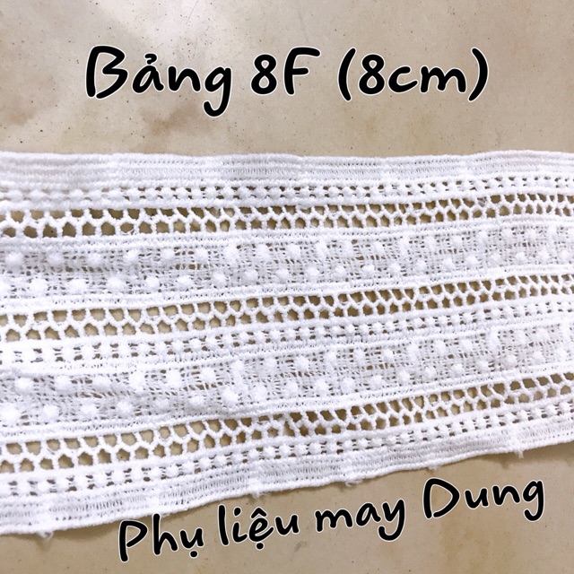 Ren 2 biên cotton bảng 8cm