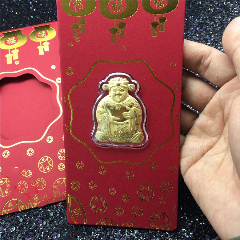 Bao li xi COMBO 5 Ông Thần Tài Vàng Năm 2021 Tân Sửu