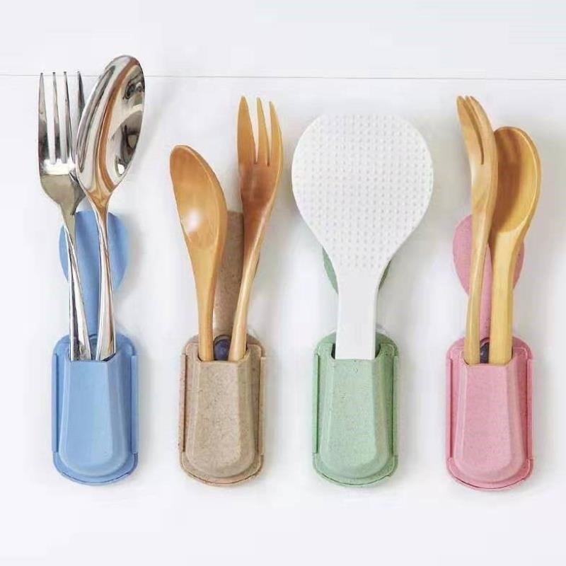 Giá đỡ muỗng xới cơm bằng nhựa chống dính sáng tạo chất lượng cho nhà bếp