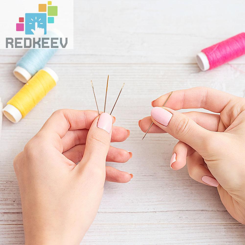 Bộ 12 Cây Kim May Vá Bằng Thép Không Gỉ Tự Điều Chỉnh