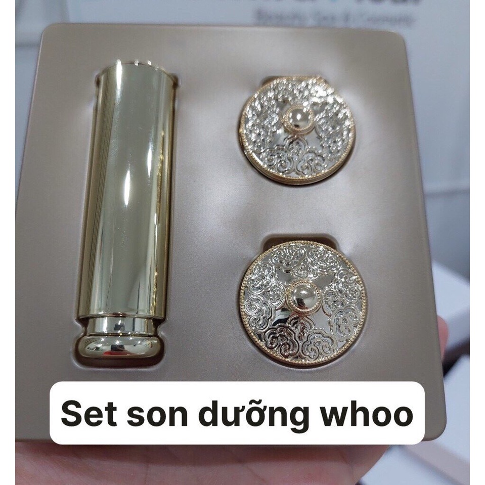 SET MINI son dưỡng WHOO (set kem 2 son dưỡng móc khóa)