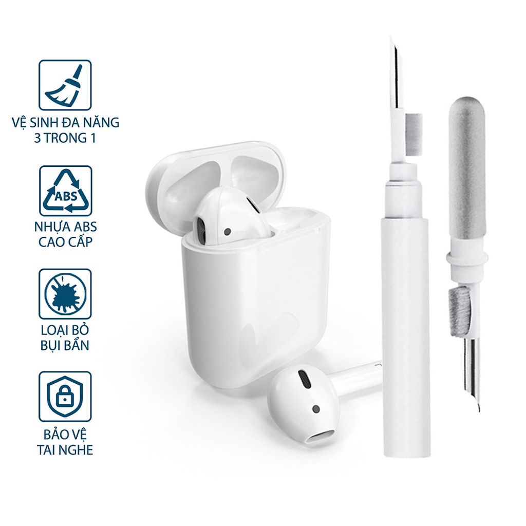 Bút vệ sinh airpod dụng cụ vệ sinh tai nghe airpod 3 trong 1 thông minh