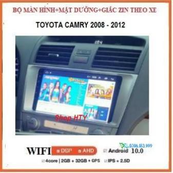 Bộ màn hình,Đầu DVD Android Cho Ô Tô CAMRY đời 2008-2012 Tích Hợp GPS Chỉ Đường, Xem Camera Lùi - Màn 9 inch Full HD..