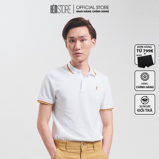 | Satoshi | Áo thun Polo Nam viền cổ cotton spandex Trắng/ Đen/ Navy SAPL52 chất liệu cotton dày dặn thoáng mát,