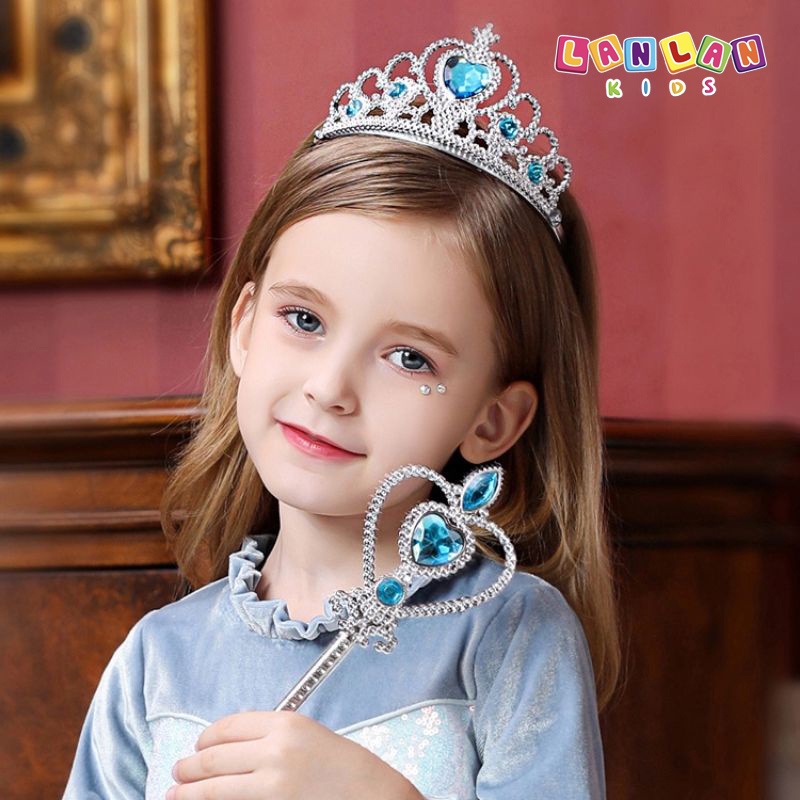 Bộ 3 món phụ kiện hóa trang công chúa elsa cho bé LANLAN KIDS