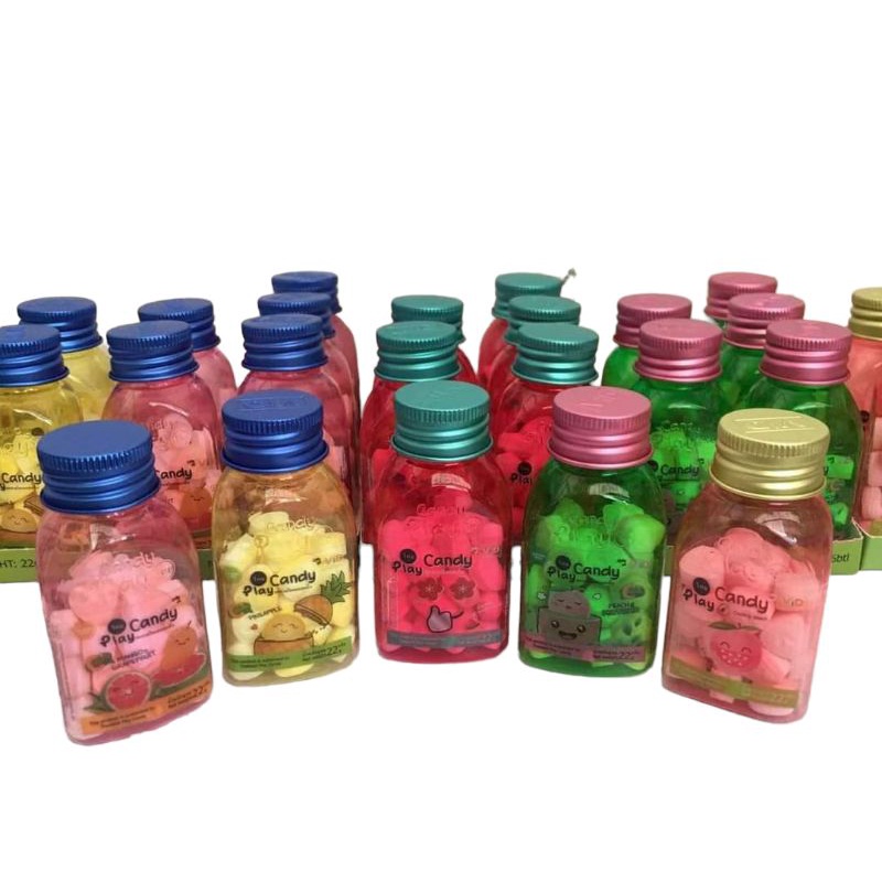 Lốc 6 Hủ Kẹo Ngậm The Mát Play Vid Thái Lan 22g