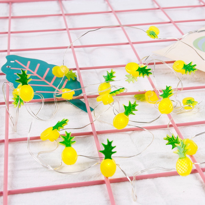 2M 20LED Flamingo Rainbow pineapple String Lights /Fairy Stars Shape LED Lamp for Hawaii Wedding Birthday Party Decoration