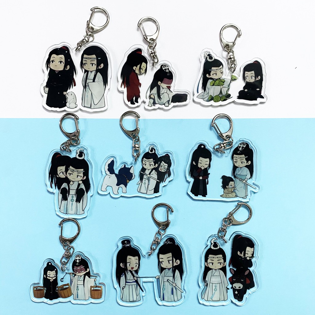 ( Mica trong acrylic) Móc khóa Trần Tình Lệnh chibi Ma đạo tổ sư in hình anime chibi