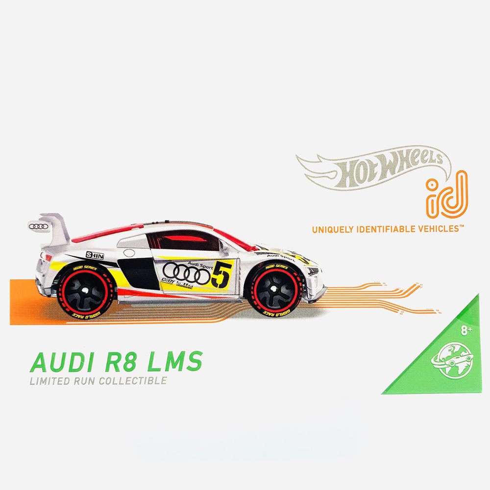 Xe mô hình Hot Wheels id AUDI R8 LMS SILVER