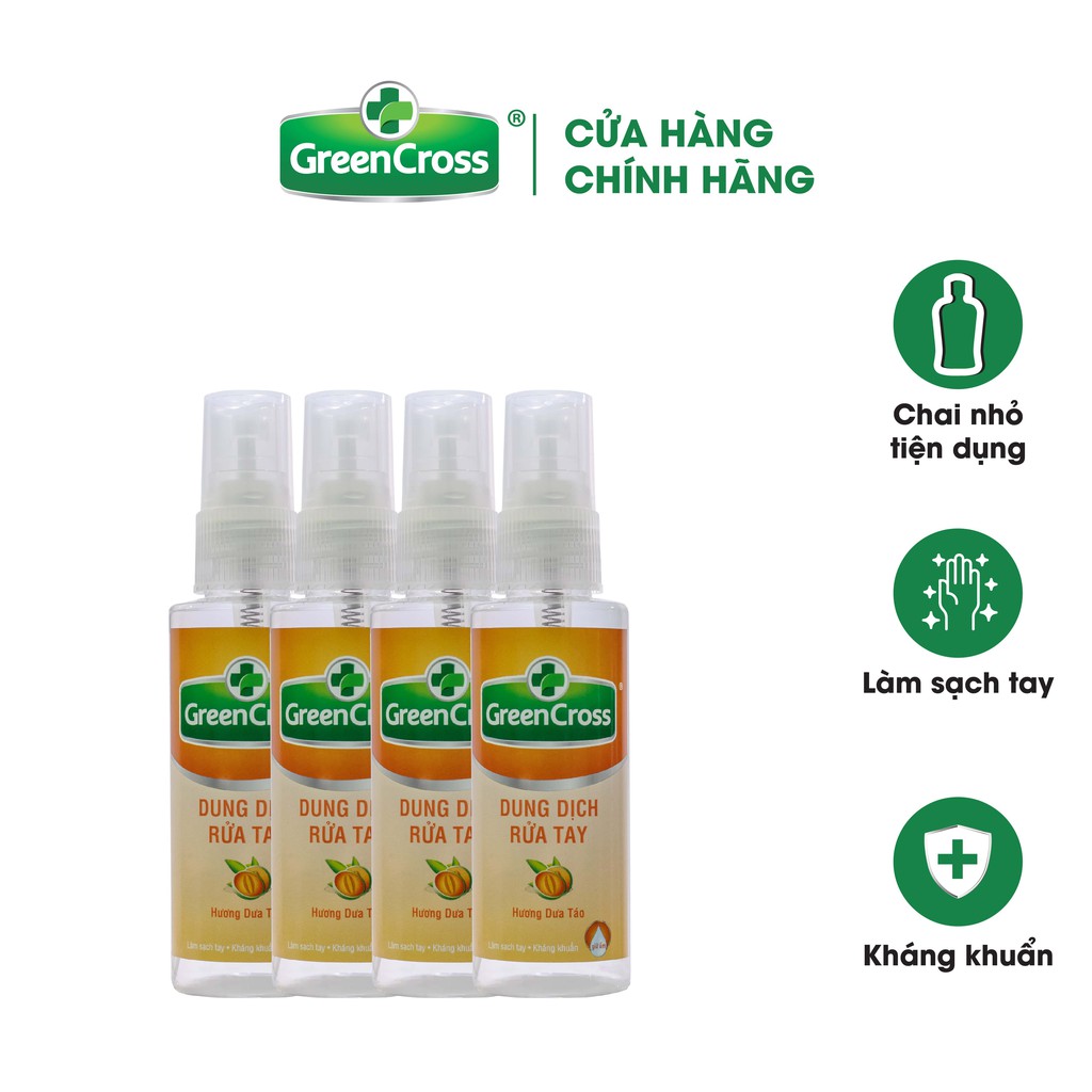 Xịt Rửa Tay Green Cross Diệt Khuẩn 70ML