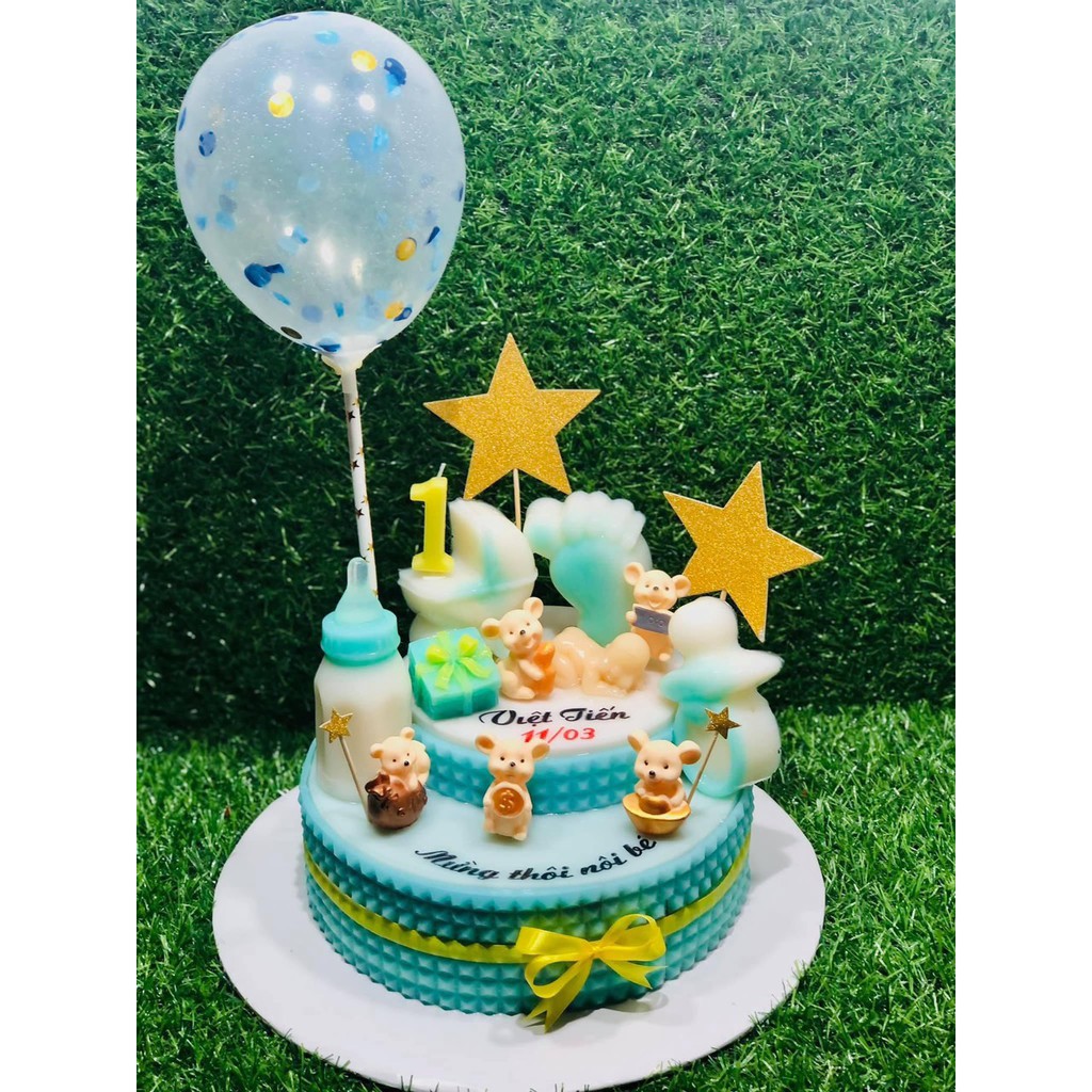 Khuôn silicon hình Bình bú, Xe nôi, Bàn chân...em bé đổ tạo hình cho bánh rau câu 3D, 4D