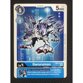 Thẻ bài digimon ex1-015 - garurumon - digimon - uncommon