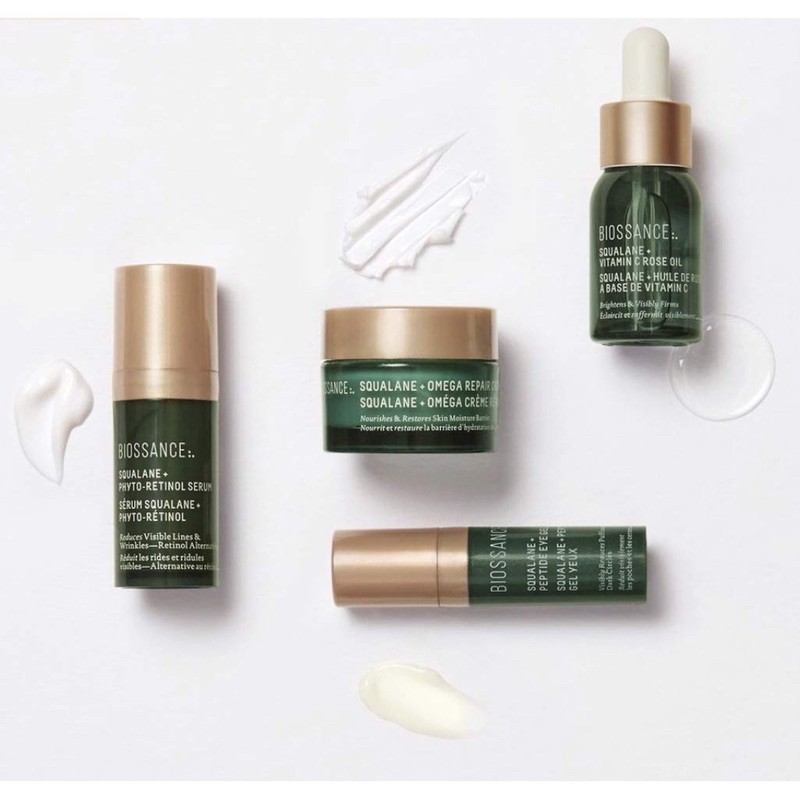 Có bill 🇺🇸 Tách lẻ serum, kem dưỡng, gel dưỡng, dầu dưỡng da BIOSSANCE Squalane retinol mini