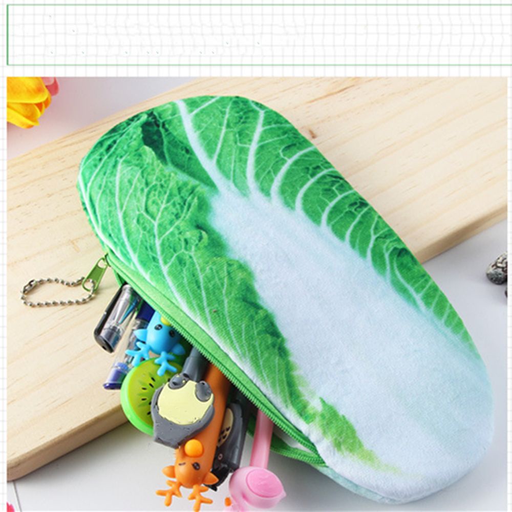 Túi đựng bút thiết kế hình rau củ nhồi bông xinh xắn sáng tạo