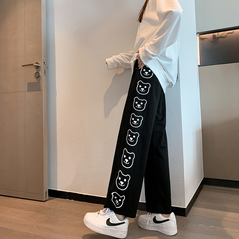 NRVP Quần Thể Thao Ống Rộng Phong Cách Thời Trang Hàn Quốc Dành Cho Nam Và Nữ