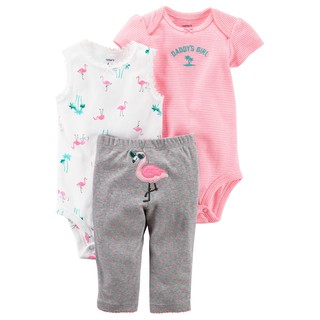 Set 2 Body + quần mông thú Carter cho bé gái