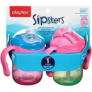 Set 02 bình tập uống nước Playtex cho bé 180ml