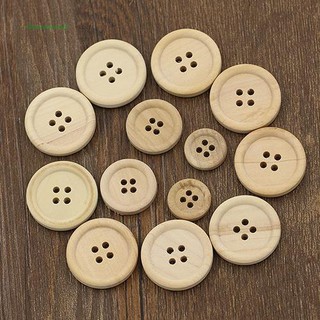 Set 50 nút gỗ 4 lỗ dành cho làm đồ thủ công