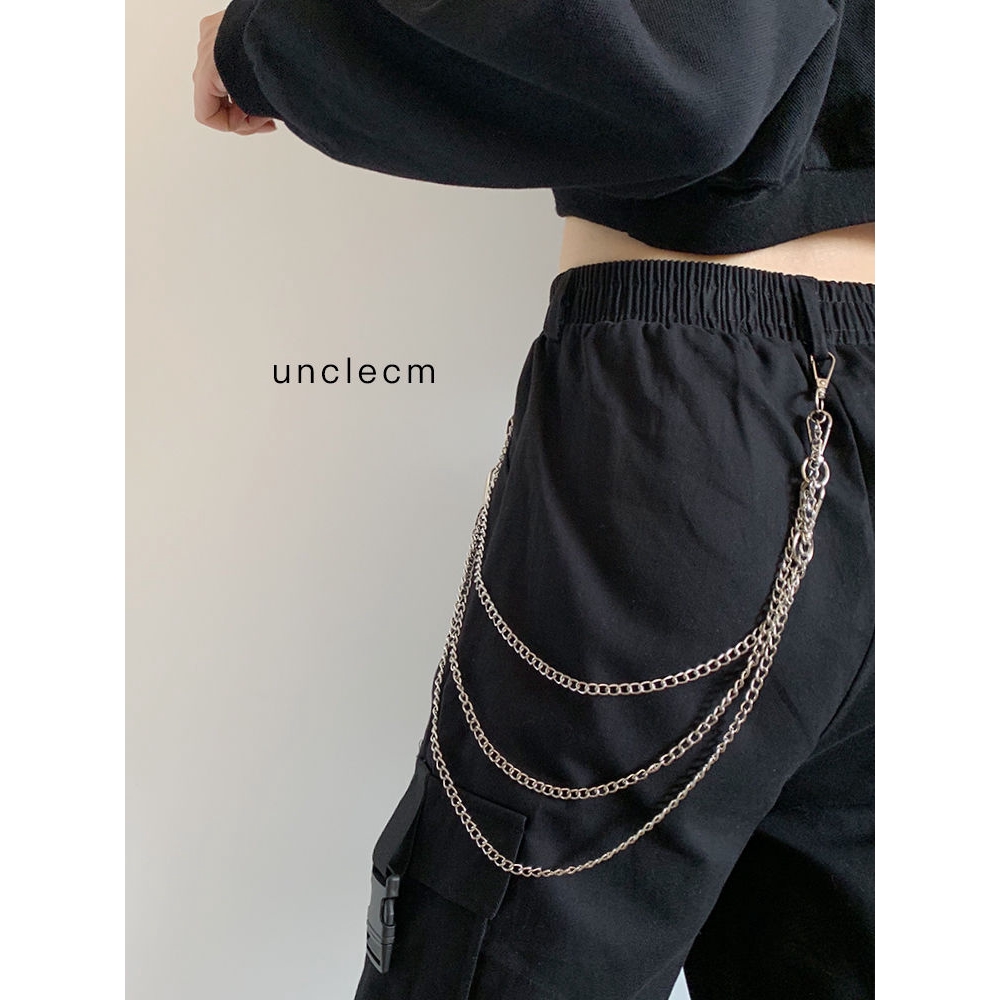 Phụ Kiện Dây Xích Kim Loại Đeo Hông Phong Cách Hiphop Cá Tính
