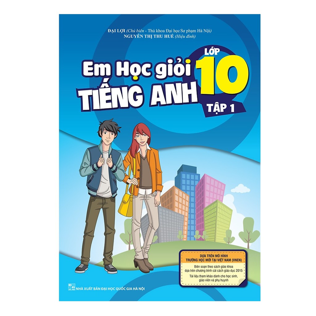 Sách - Combo Em Học Giỏi Tiếng Anh Lớp 10 - Tập 1 + tập 2 (tải file hoặc CD + Tặng bút bi)
