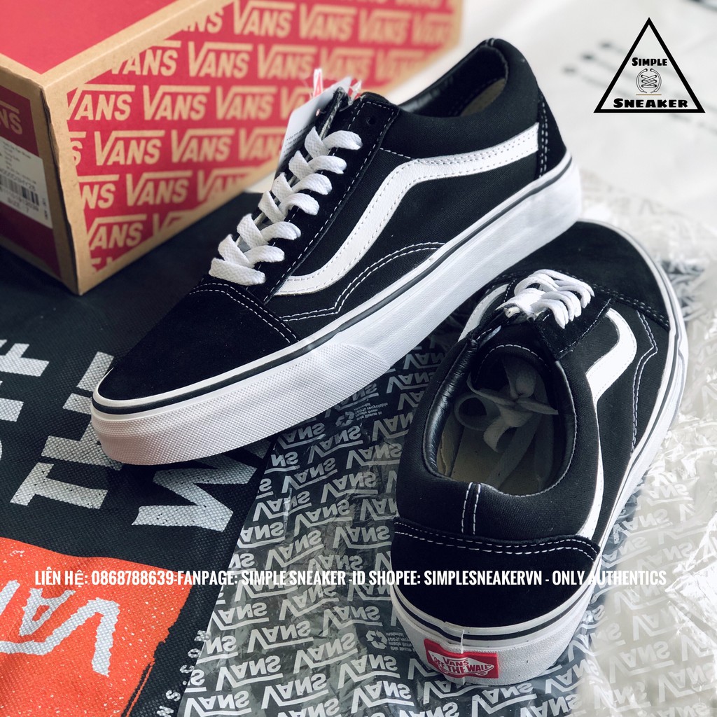 [XẢ KHO] Giày Vans Old Skool  FREESHIP Giảm 50k Khi Nhập Mã [VANSREAL] Giày Vans Chính Hãng- Chuẩn Auth