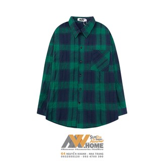 Áo Graphic Flannel - Xanh - Big Size
