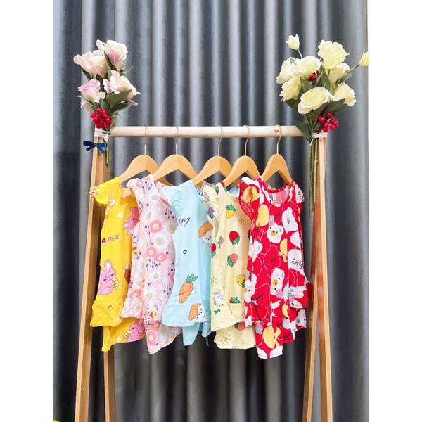 [0-5 tuổi] B3035 Bộ lanh thái cho bé gái từ 8-35kg