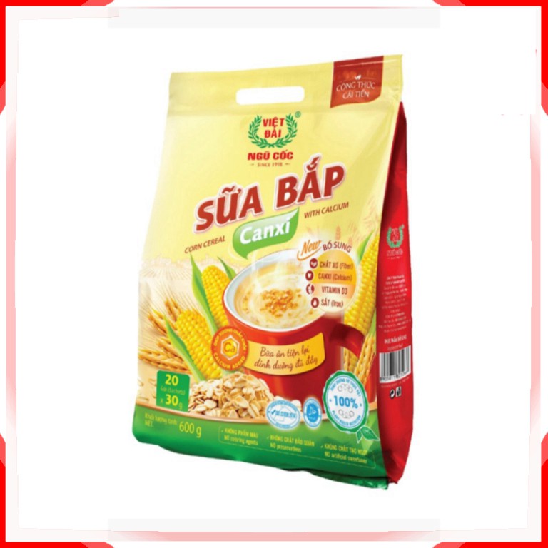 [ Thương Hiệu Số 1 ] Túi 450G Bột ngũ cốc Sữa bắp Canxi Việt Ngũ cốc dinh dưỡng sạch chất lượng an toàn chính hãng - ncc