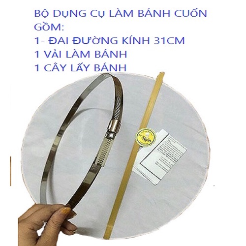 {Review} bộ khuôn tráng bánh cuốn tại nhà đường kính 25 -31 cm