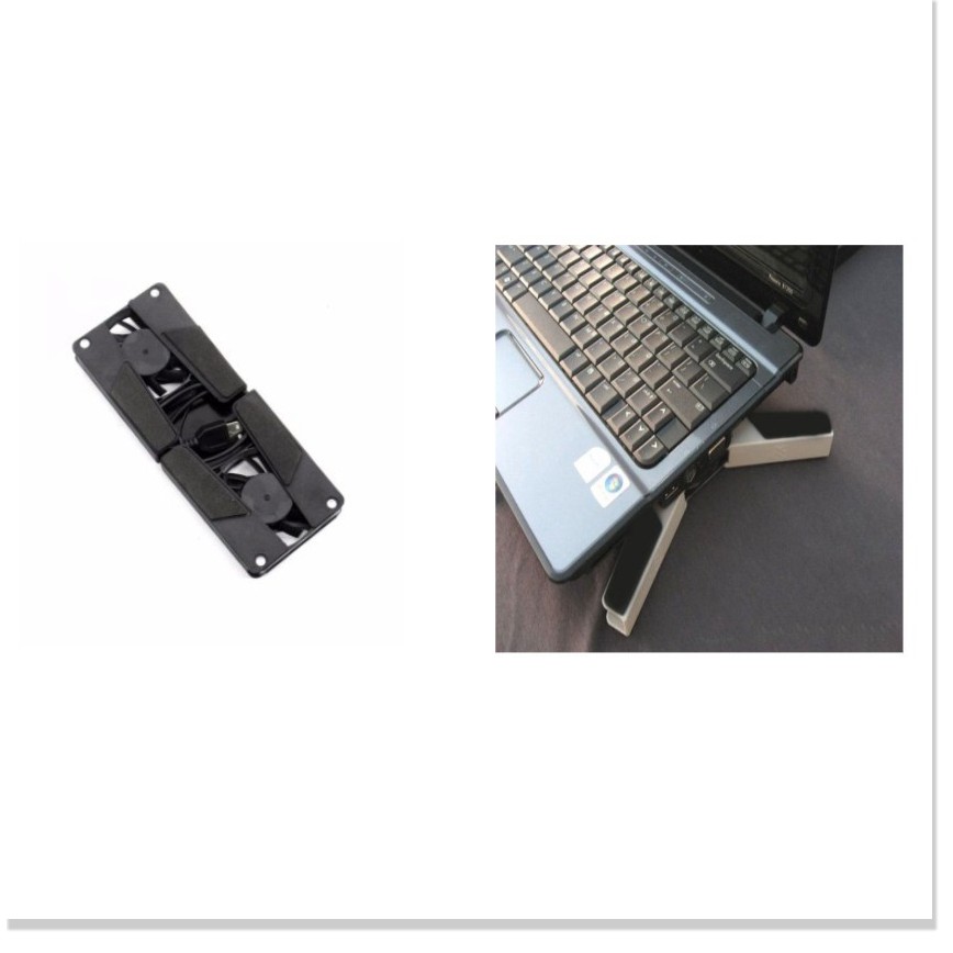 Đế tản nhiệt chân lót cao su cho laptop đa năng xếp gọn 2021 -TTHome