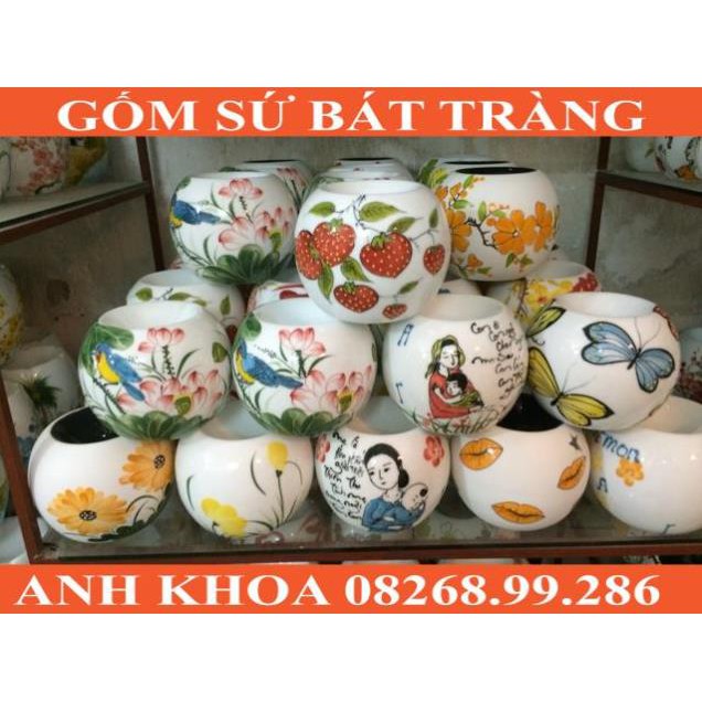 Đèn xông tinh dầu điện mới Bát Tràng - Gốm sứ Bát Tràng Anh Khoa