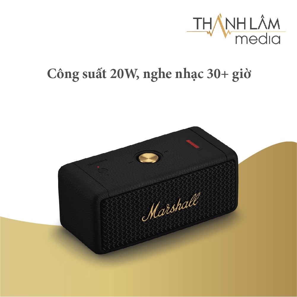 Loa Di Động Marshall Emberton 2 - Loa Nghe Nhạc Bluetooth công suất 20W, chống nước, chống bụi - Bảo hành 12 tháng