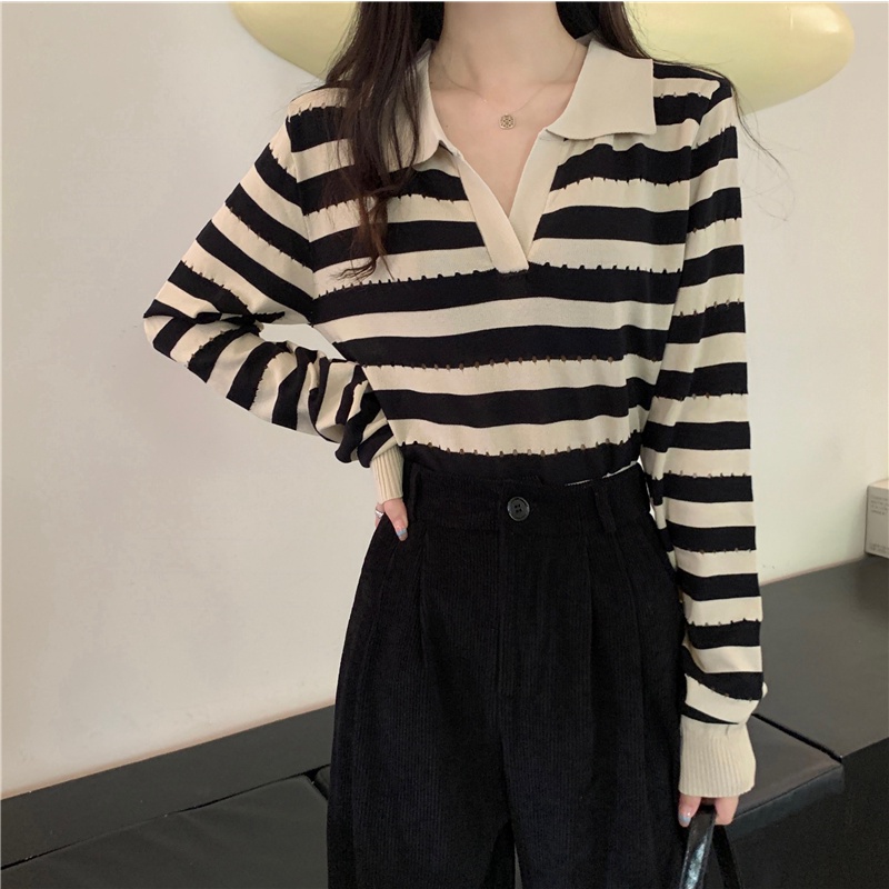 NRVP Áo Sweater Dài Tay Phong Cách Hàn Quốc Sành Điệu Dành Cho Nữ