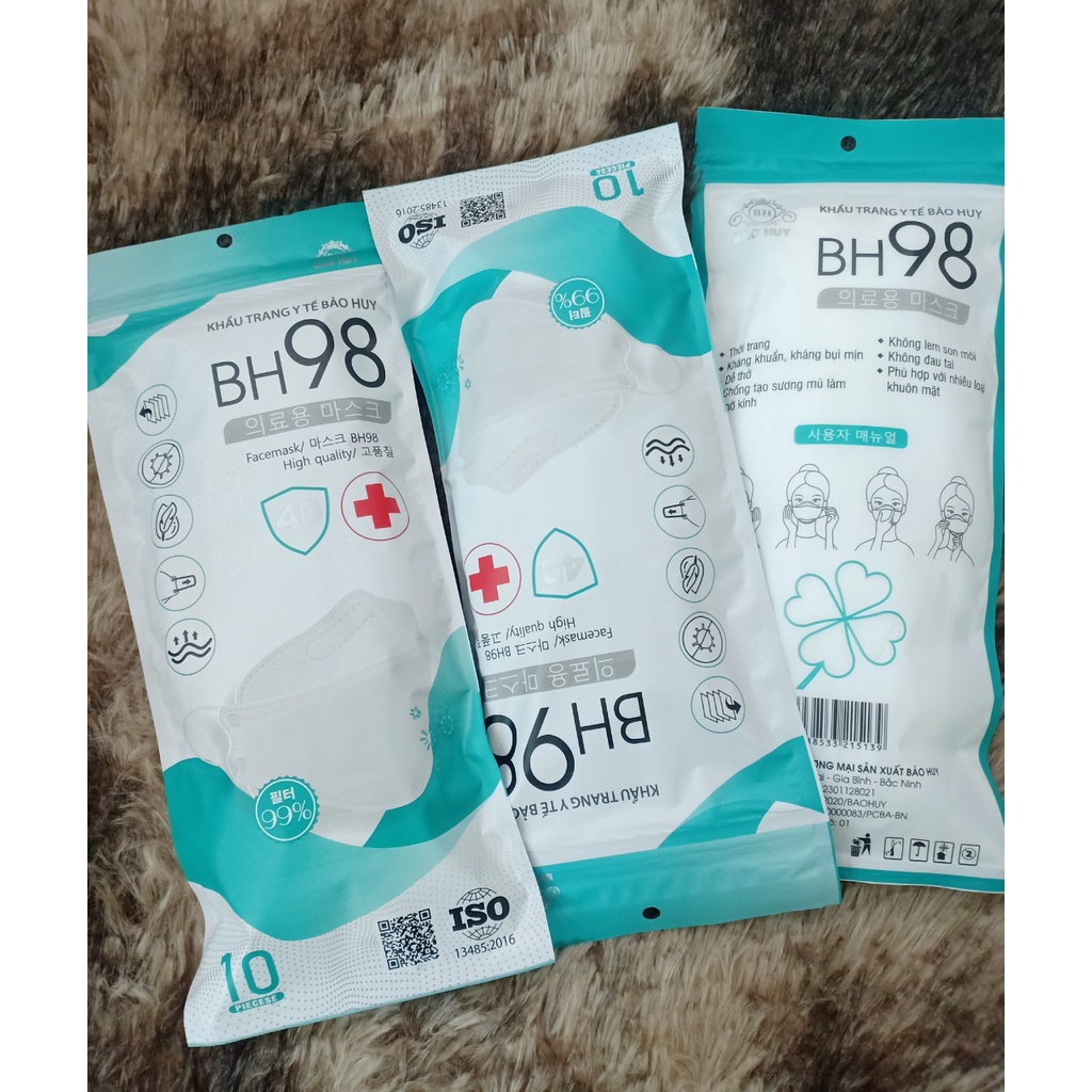 Thùng 30 Gói/ 300 Chiếc Khẩu Trang 4D KF94 Kháng Khuẩn Chống Bụi