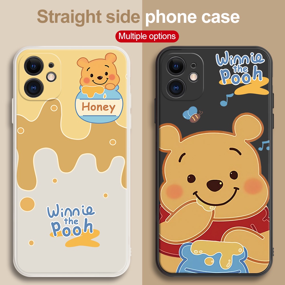 Ốp Điện Thoại Hình Gấu Pooh Dễ Thương Cho iPhone 12 13 XR XS iP 11 Pro Max iP 8 7 Plus 6S 6 Plus
