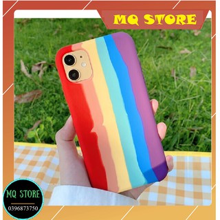 Ốp lưng iphone 11/ 11 pro max silicons chống bẫn 7 màu cầu vồng
