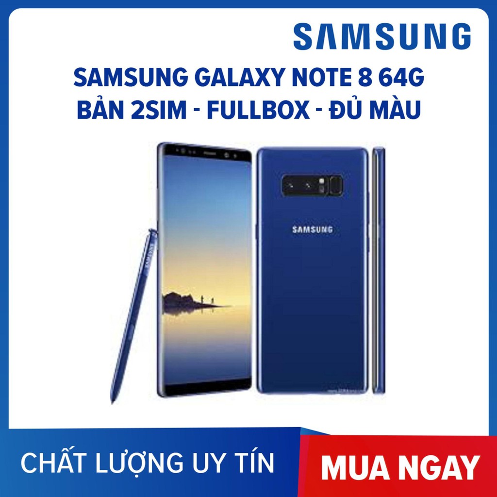 điện thoại Samsung Galaxy Note 8 2sim ram 6G Bộ nhớ 64G mới CHÍNH HÃNG - chơi PUBG/Free Fire mướt