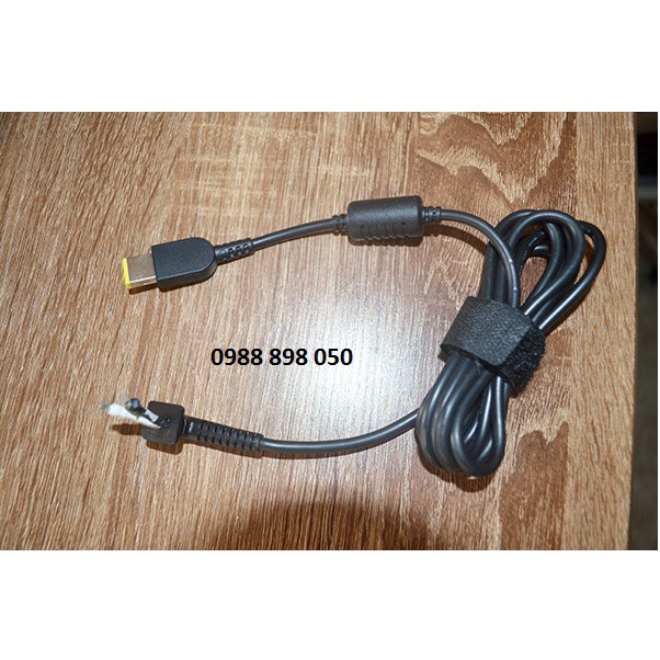 Dây nguồn đầu ra sạc laptop Lenovo gốc chân vuông